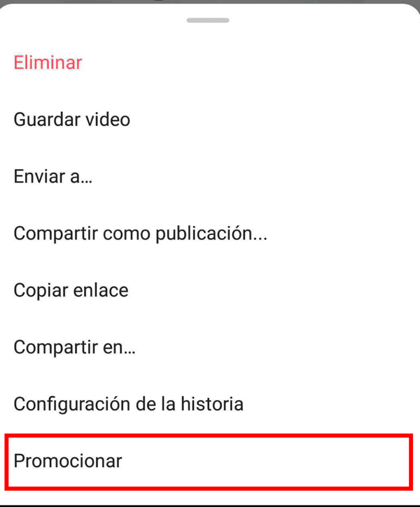 Promo para stories ejemplo
