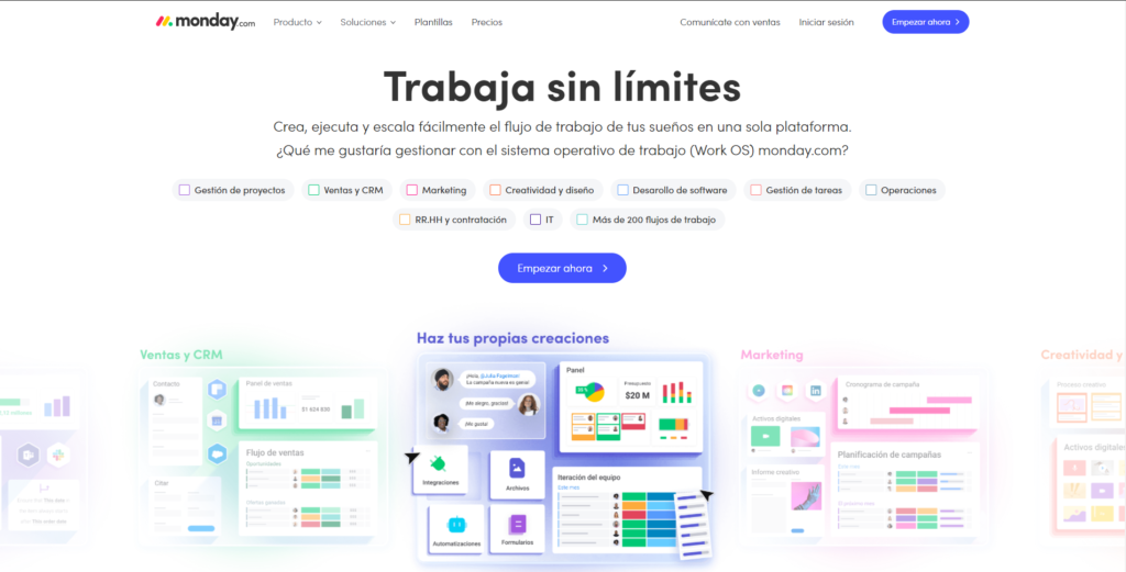 Monday - organizar tu tiempo y gestionar las tareas