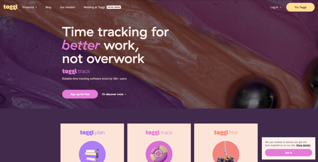 Toggl - organizar tu tiempo y gestionar las tareas